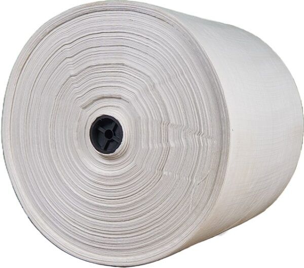 Tecido de ráfia tubular convencional, branco