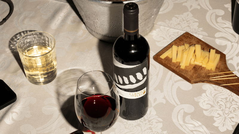 vinho tinto chileno cuentos del fuego cabernet sauvignon